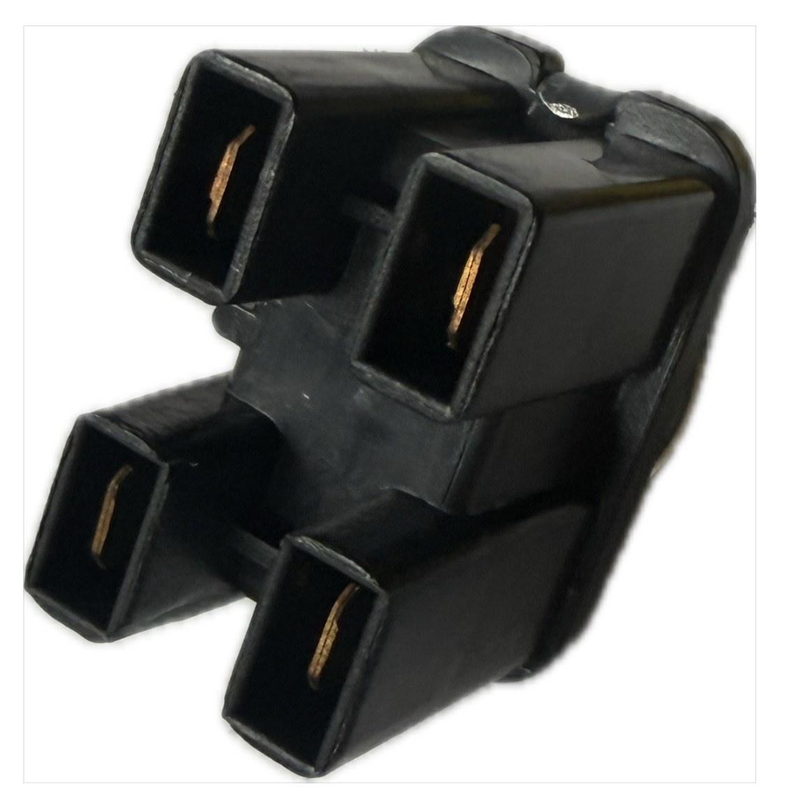 Kippschalter 2st/4pol Fiat 500 F/L/R Flachstecker Schwarzer Hebel