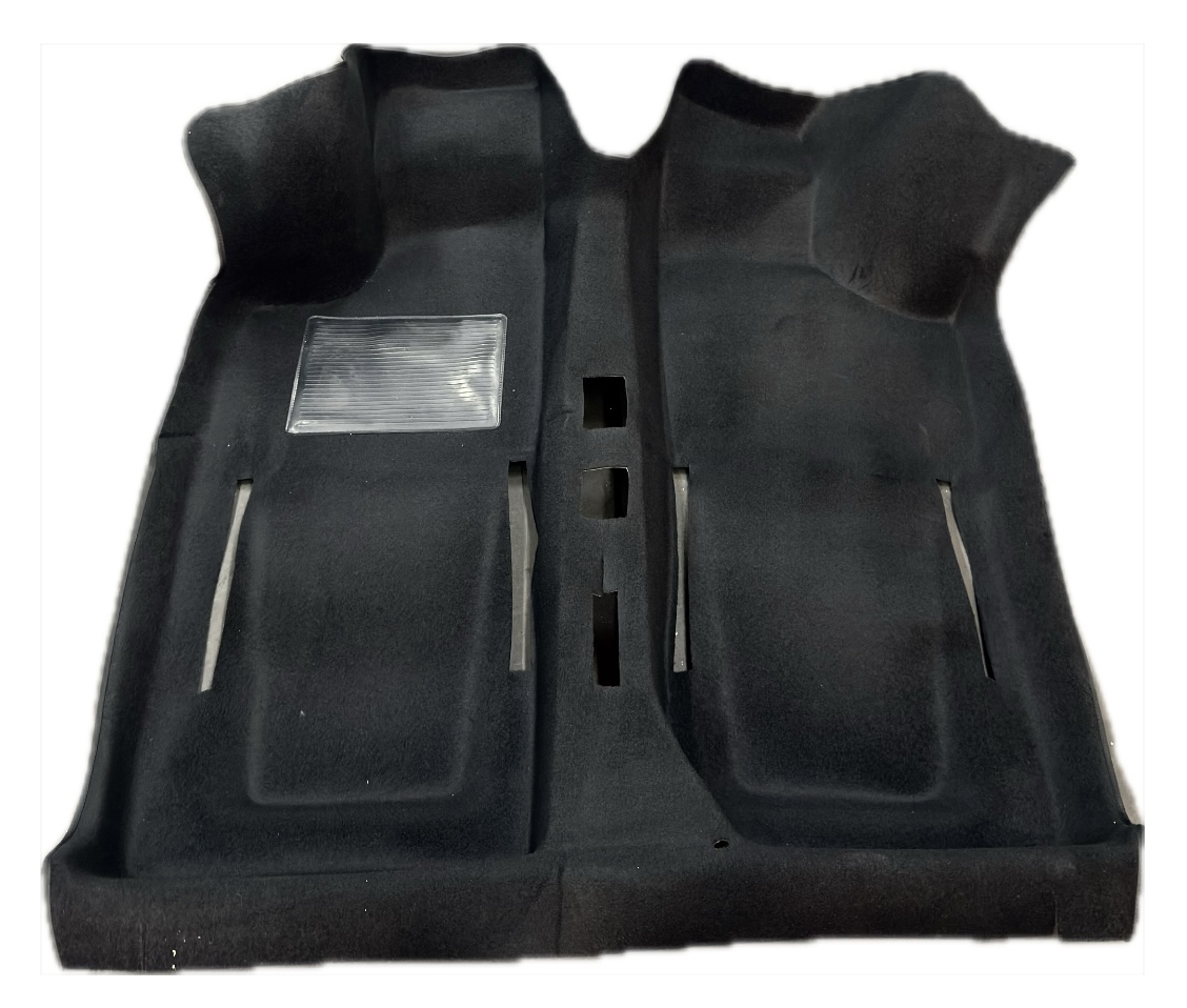 Teppichboden schwarz, Fiat 500 F/L/R