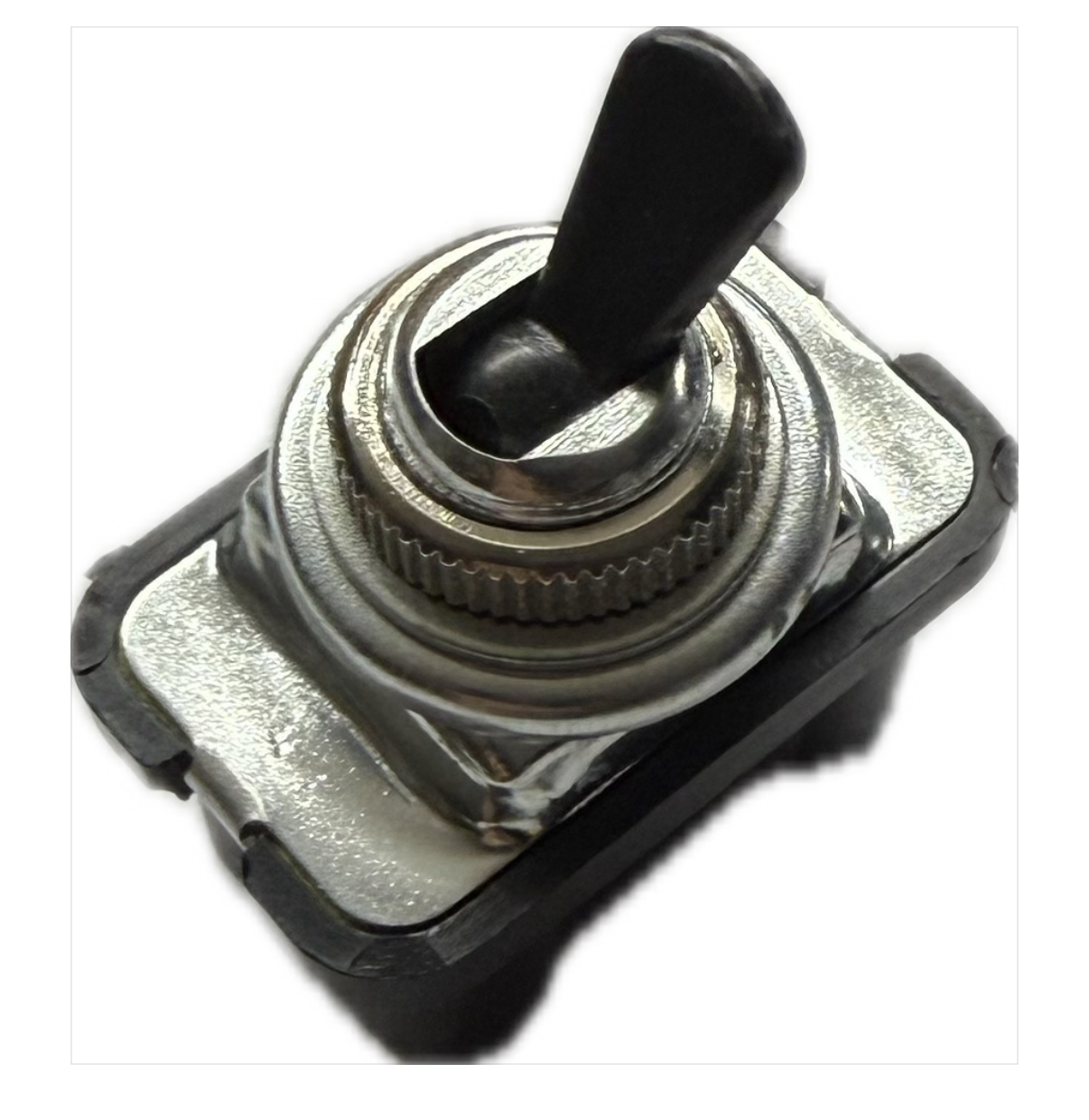 Kippschalter 2st/2pol Fiat 500 F/F-Giardiniera Rundstecker Schwarzer Hebel