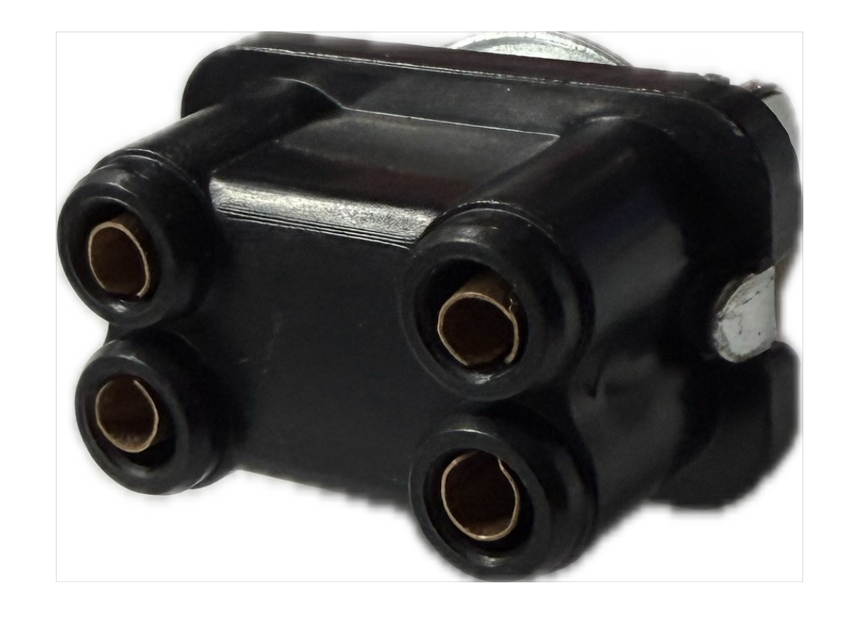 Kippschalter 2st/4pol Hebel für Wischer Fiat 500 F/L/R Rundstecker Schwarzer Hebel 