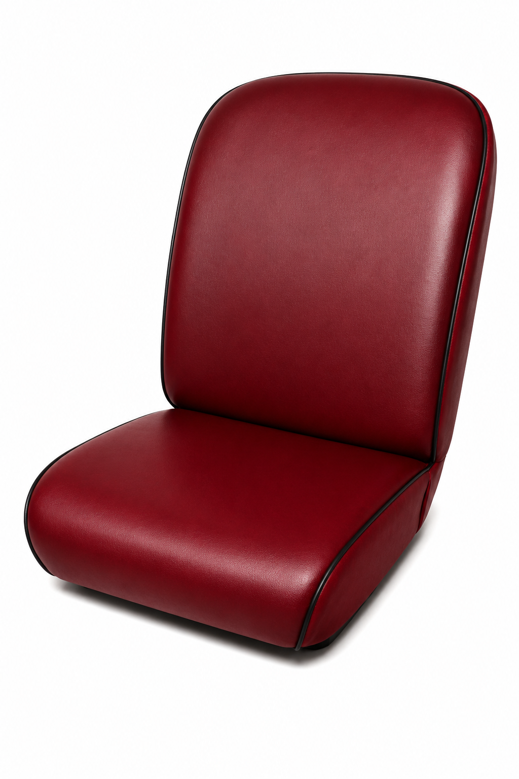 Fiat 500 R Sitzbezüge Kunstleder Bordeaux