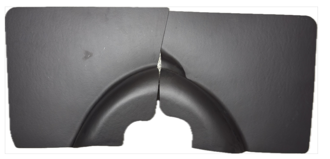 Seitenverkleidung hinten Schwarz Fiat 500F/R Links und Rechts