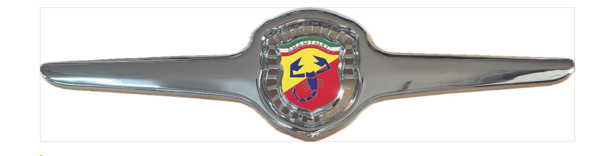 Frontemblem Abarth Metall Chrom Fiat 500 D/F 595/695