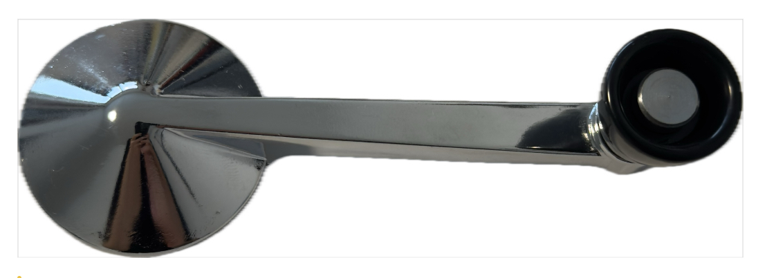 Fensterkurbel, Chrom Fiat 500 F