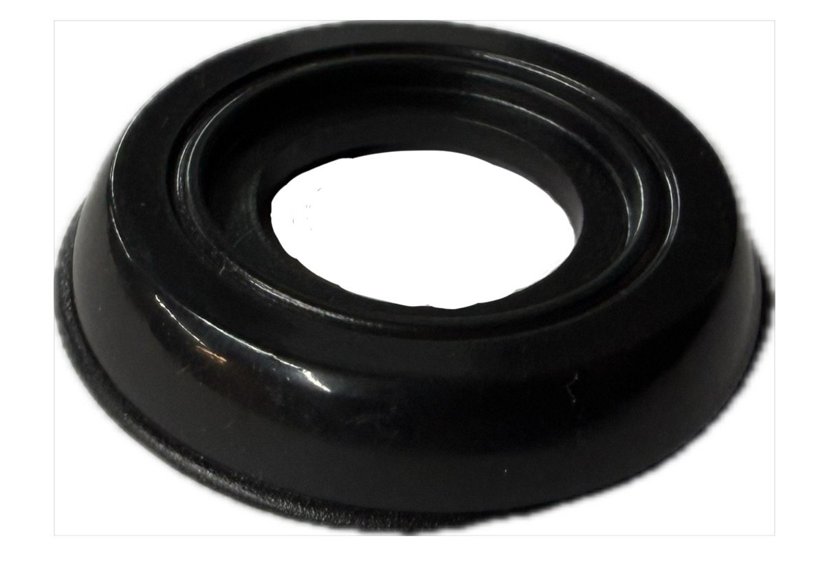 Rosette Türöffnerhebel, Fensterkurbel Schwarz  Fiat 500 F