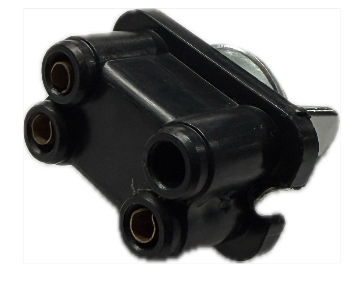 Kippschalter 2st/3pol Fiat 500 L Rundstecker Chrom Hebel