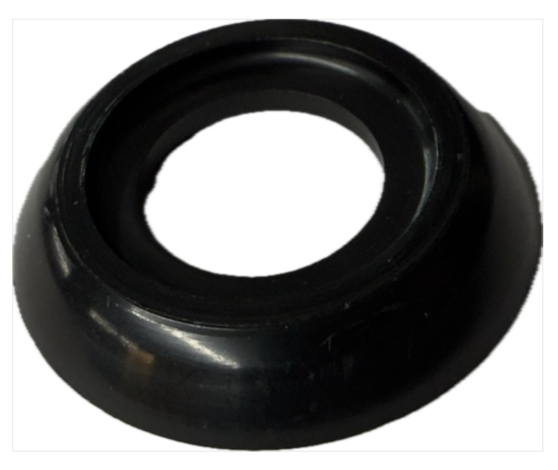 Rosette Fensterkurbel, schwarz Fiat 500 F/L/R/126. 1.Serie