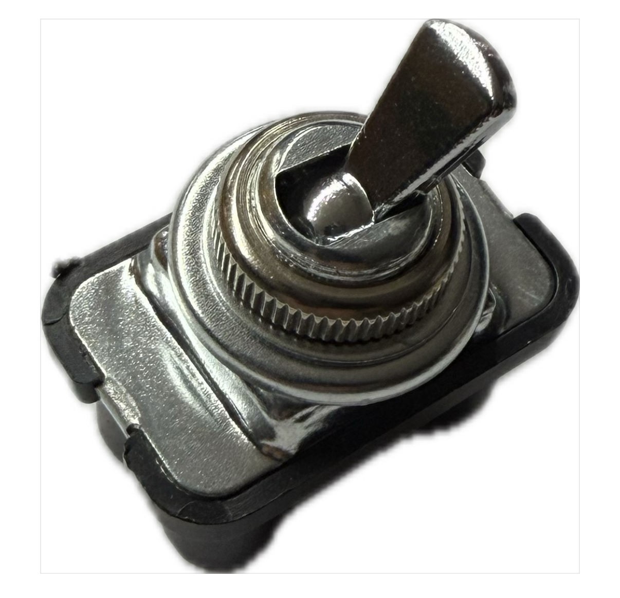 Kippschalter 2st/2pol Fiat 500 L Rundstecker Chrom Hebel