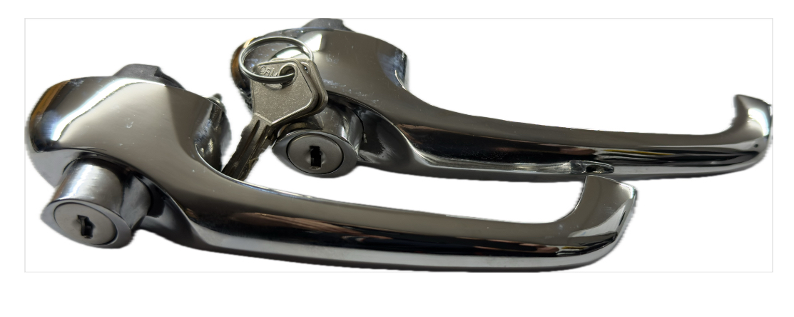 Türgriff/-schloss paarweise mit Zyl. & Schlüssel, A-Qual Fiat 500 F/L/R