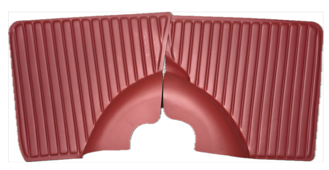 Seitenverkleidung hinten Rot Fiat 500L Links und Rechts